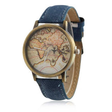 Load image into Gallery viewer, Cowboy strap Map Watch