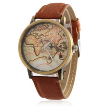 Load image into Gallery viewer, Cowboy strap Map Watch