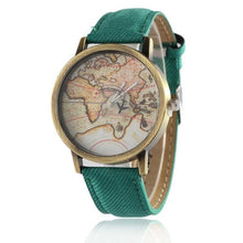 Load image into Gallery viewer, Cowboy strap Map Watch