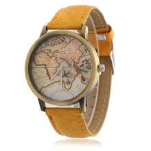 Load image into Gallery viewer, Cowboy strap Map Watch